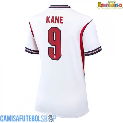Camisa de time de futebol Inglaterra Harry Kane #9 Replicas 1º Equipamento Feminina Mundo 2026 Manga Curta